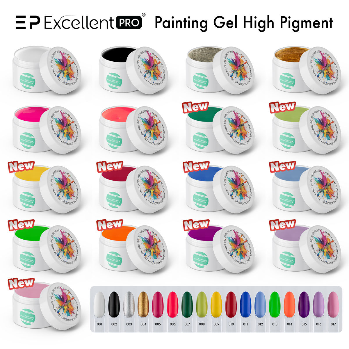 30.01.2024 - Excellent PRO Painting Gel High Pigment - New Colors