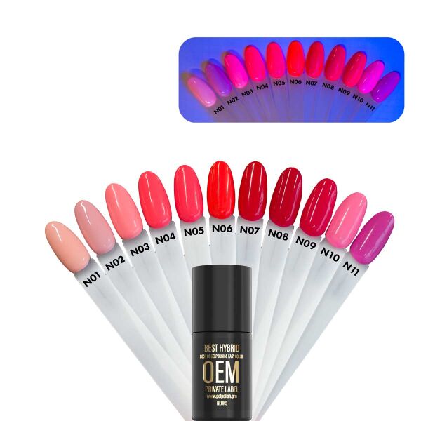 Gel polish neon