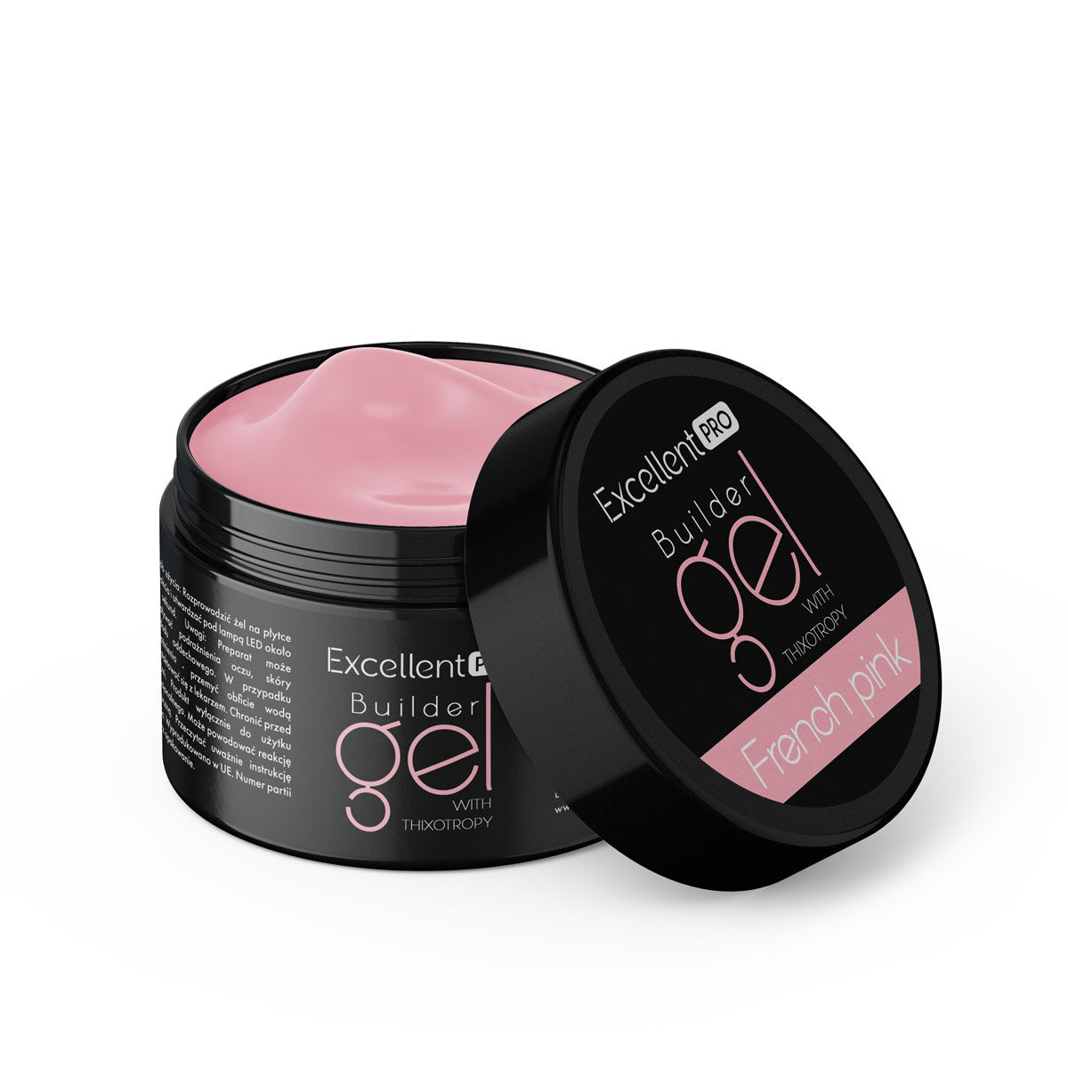 Excellent PRO Builder gel with thixotropy french pink 30g