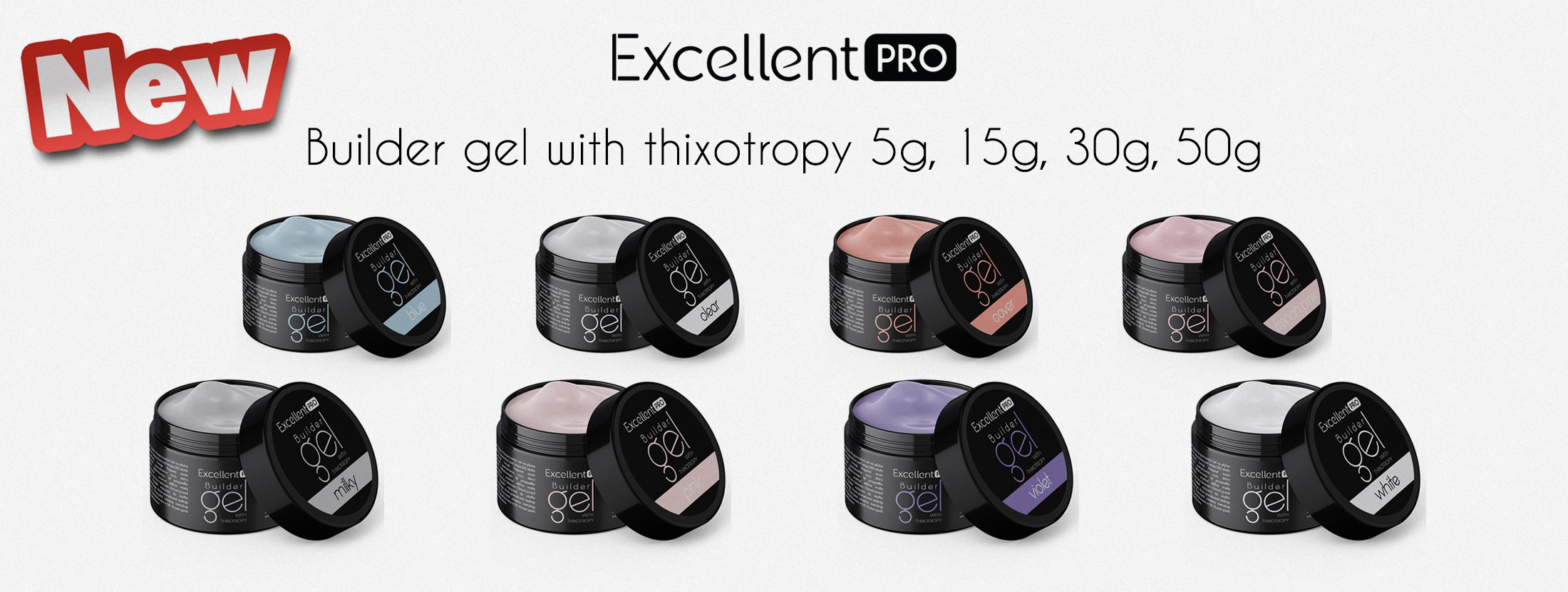 Excellent PRO BUILDER GEL WITH THIXOTROPY