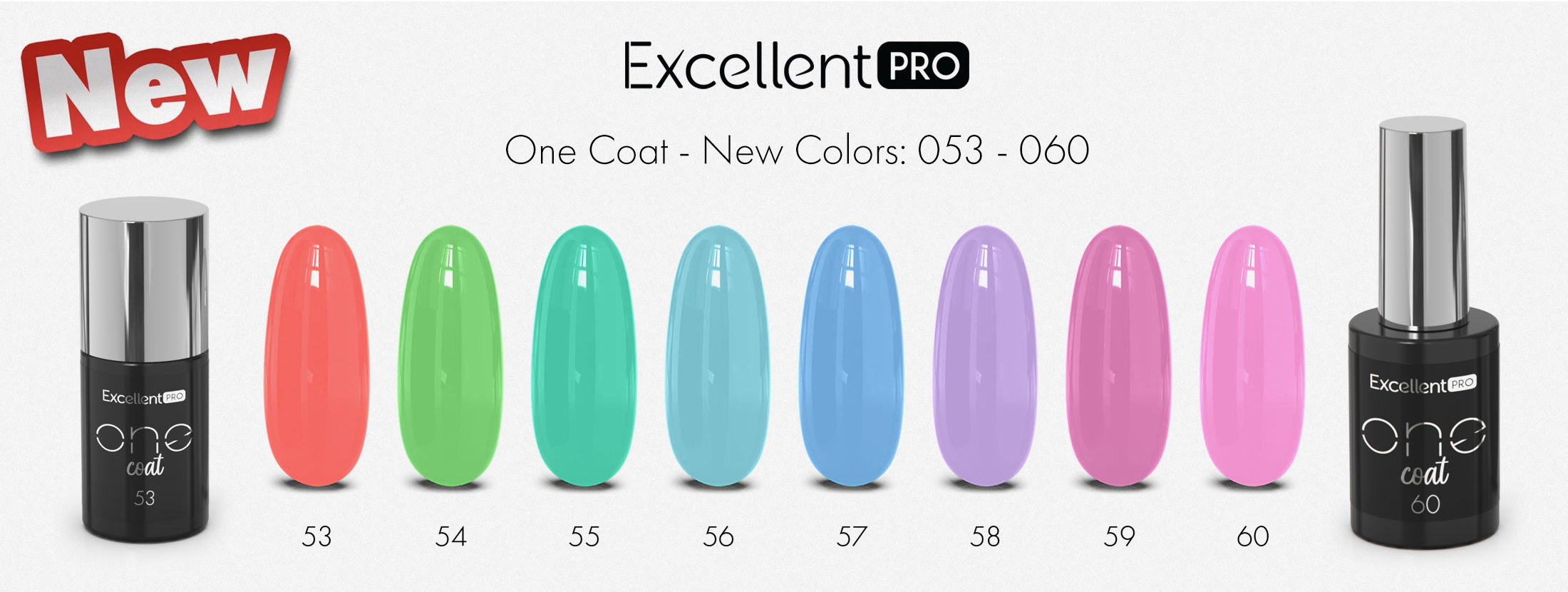 Excellent Pro One Coat - Nowe kolory 53-60