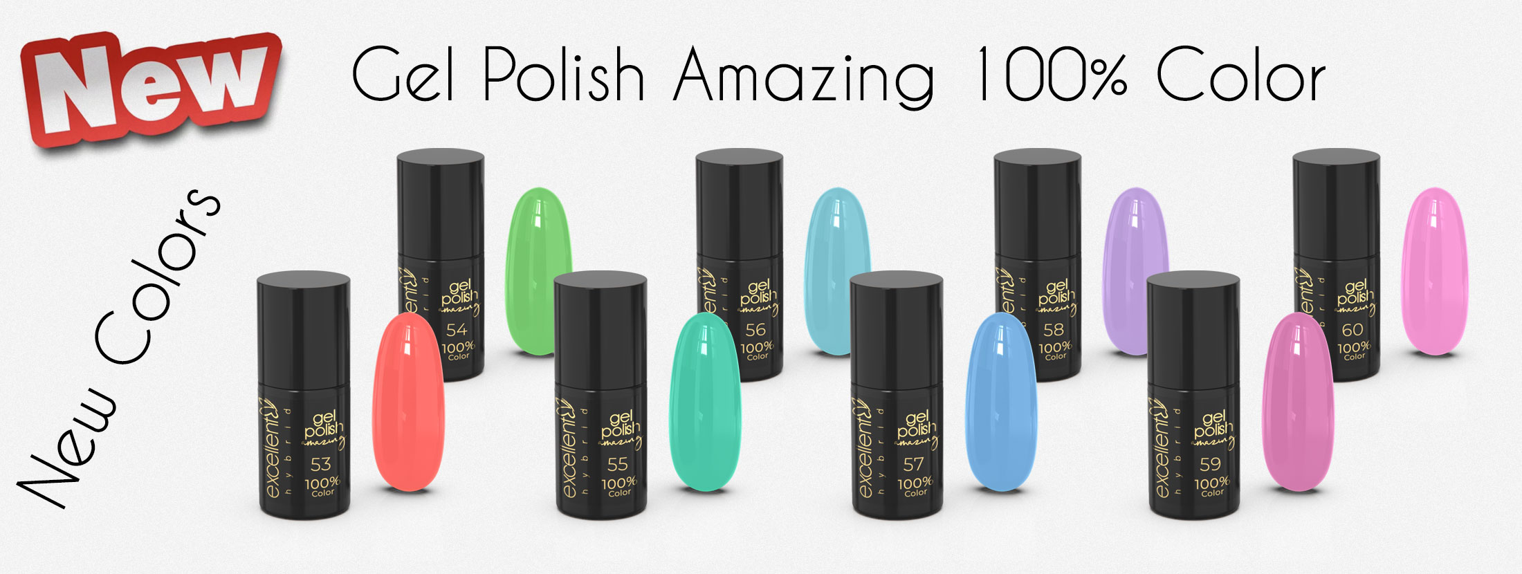 Gel Polish 100% Color Nowe Kolory